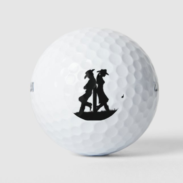 Western Cowboy Golf Balls (Front)
