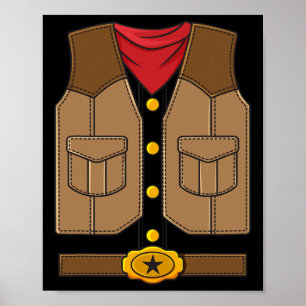 Western Cowboy Halloween Boys Kids Poster