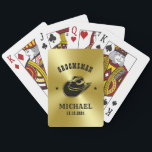 Western Cowboy Hat Groomsmen Personalized Name Poker Cards<br><div class="desc">Personalized gifts for groomsmen with western cowboy theme. Decorated with cowboy hat with vintage western font. Text and color are editable using the Design Tool to fit your occasion. Get this customize gift for wedding,  bachelor party,  engagement party or any other special occasions.</div>