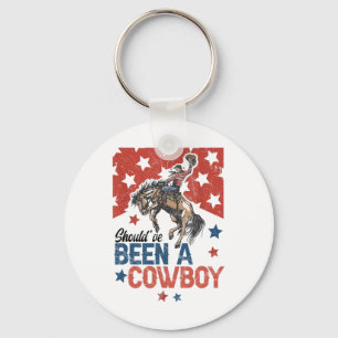 Western Cowboy Hat I Should Have Been A Cowboy Keychain