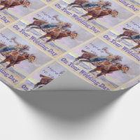 Horse Silhouette Cowboy Western Premium Gift Wrap Wrapping Paper