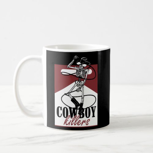 Western Cowboy Punchy Cowboy Killers Skull Skeleto Coffee Mug