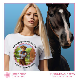 Western Cowboy Ranch Customizable T-Shirt