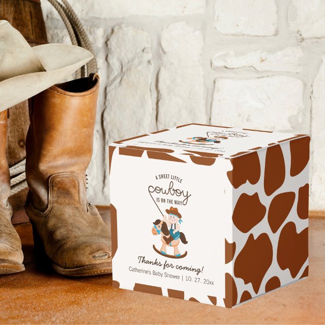 Western Cowboy Rocking Horse Boy Baby Shower  Favor Boxes (Creator Uploaded)
