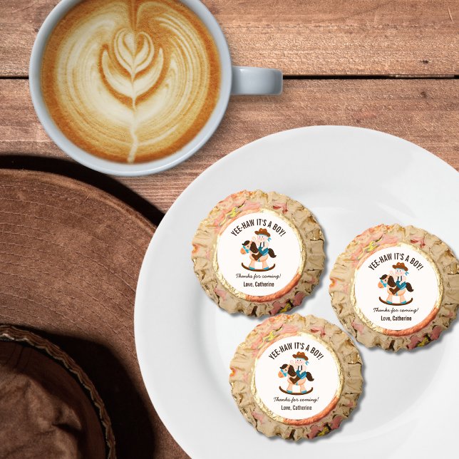 Western Cowboy Rocking Horse Boy Baby Shower  Reese's Peanut Butter Cups (Creator Uploaded)