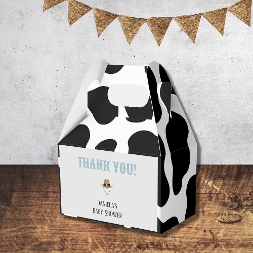 Western Cowboy Rodeo Baby Shower Thank You Favor Boxes