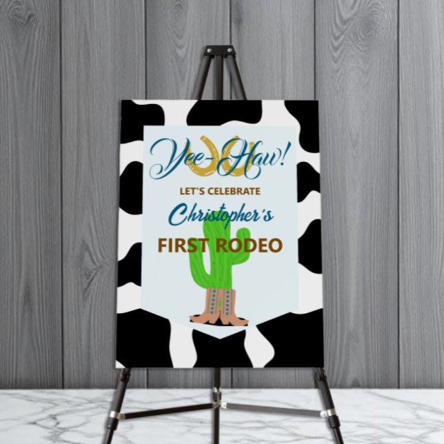 Western Cowboy Rodeo Birthday Foam Board (Creator Uploaded)