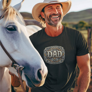 Western Cowboy Rodeo DAD Father's Day  T-Shirt