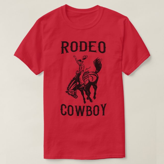 Western Cowboy Rodeo T-Shirt (Design Front)