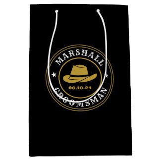 Western Cowboy Rustic Logo Personalized Groomsmen