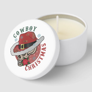 Western cowboy skull  mini candle favors