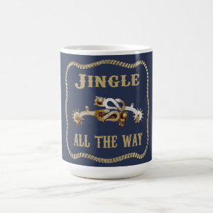 Western Cowboy Spurs Jingle All The Way Coffee Mug