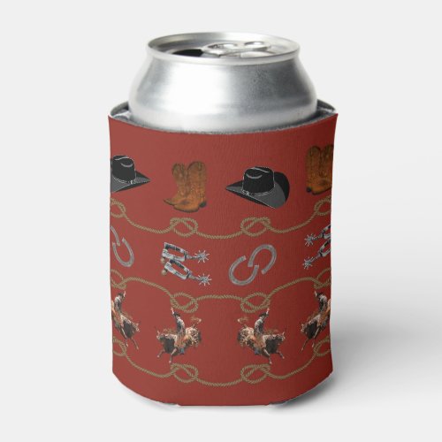 Western Cowboy Theme Can Cooler