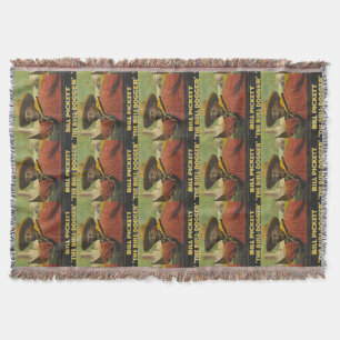 Western Cowboy  Throw Blanket