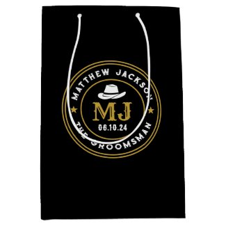Western Cowboy Vintage Logo Personalized Groomsmen