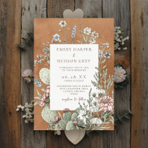 Western Cowboy Vintage Southwest Floral Wedding