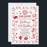 Western Cowgirl 30th Birthday Invitation<br><div class="desc">Disco Ball Cowgirl Boot Floral Western Invitation.
Rustic 21st,  30th,  or 40th Western Cowgirl Birthday.</div>