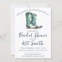 Western Cowgirl Boots and Flowers Bridal Shower