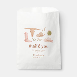 Western Cowgirl Bridal Shower  Favor Bag