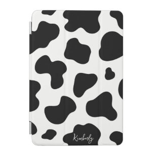 Western Cowgirl Cow Print With Name Y2K 90s 00s iPad Mini Cover
