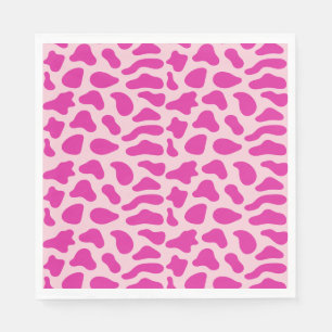 Western Cowgirl First Rodeo Pink Girls Birthday Napkins