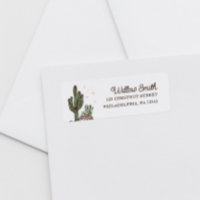 Western Cowgirl Girl Baby Shower Return Address
