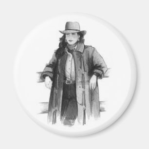 Western Cowgirl Magnet