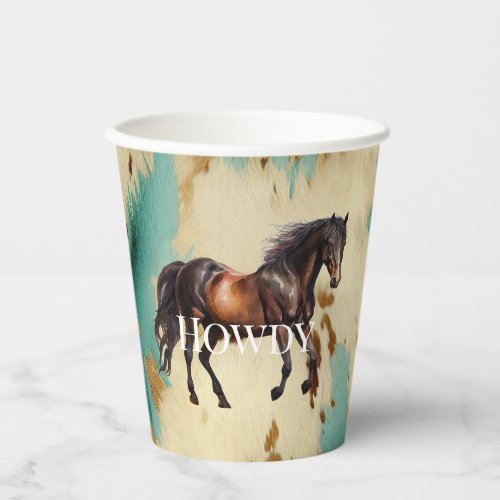 Western Cowgirl  Paper Cups