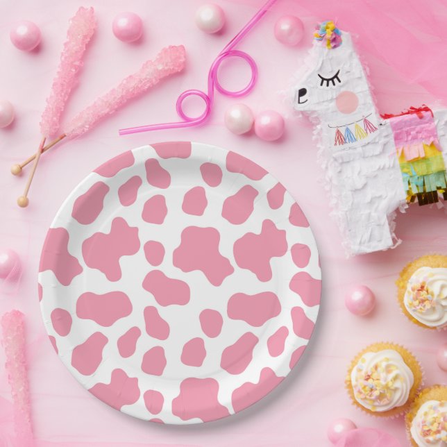 Western Cowgirl Pattern Paper Plates (Party)