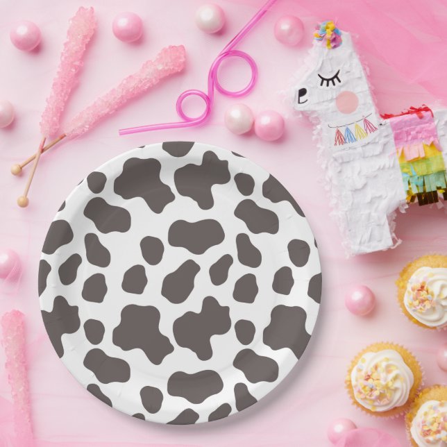 Western Cowgirl Pattern Paper Plates (Party)