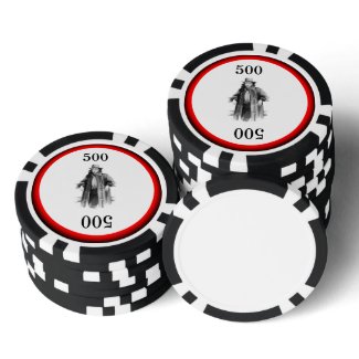 Western Cowgirl Poker Chips