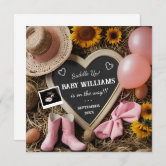 Floral Baby Announcement for Social Media