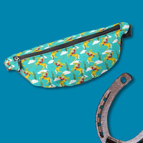 Western Cowgirl Retro Patterned Fanny Pack
