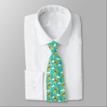 Western Cowgirl Retro Patterned Neck Tie<br><div class="desc">Show off your inner cowgirl with this necktie that features a brightly colored retro style pattern of cowgirls and horses,  cacti,  clouds,  horsehoes and lassos against a bright blue background. The reverse side has a coordinating red,  white and blue diagonal stripe pattern.</div>