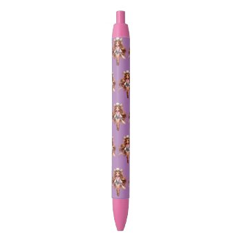 Western Cowgirl Rodeo Princess 1  Black Ink Pen by RODEODAYS at Zazzle