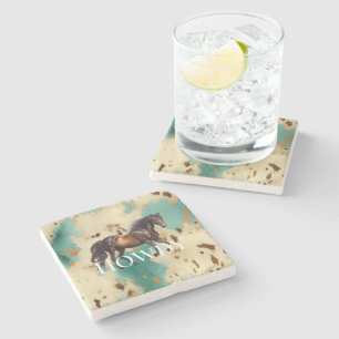 Western Cowgirl Stone Coaster