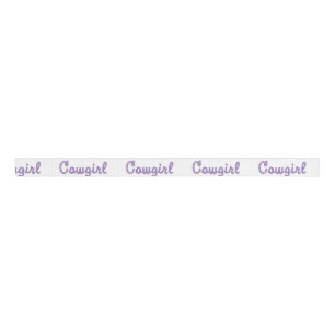 Western Craft Floral Gift Ribbon Cowgirl Rope Text