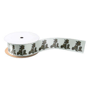 Western Craft Or Gift Wrap Ribbon Cowboy Cross