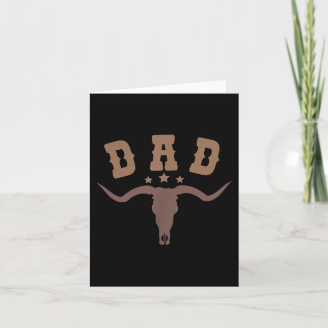 Western Dad First Second Birthday Cowboy Family Ma Card (Front)