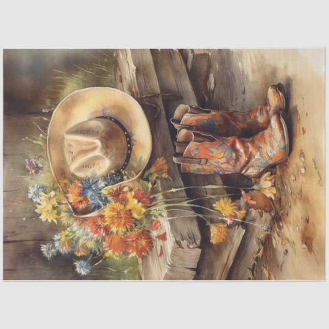 western days  tissue paper (Front)