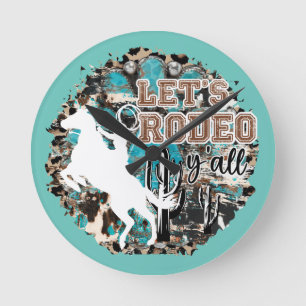 Western Decor  Round Clock