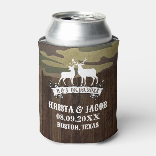 Western Deer The Hunt Is Over Wedding Favor Can Cooler