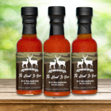 Western Deer The Hunt Is Over Wedding Favor