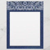 Western Denim and Bandana Letterhead stationary (Front)