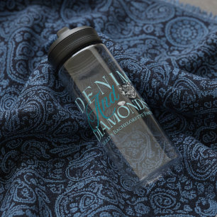 Western Denim and Diamonds Bachelorette Water Bottle