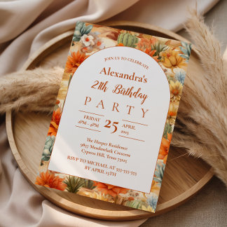 Western Desert Birthday Party Invitation