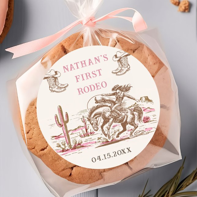 Western Desert Boots Rodeo Birthday Sticker (Creator Uploaded)