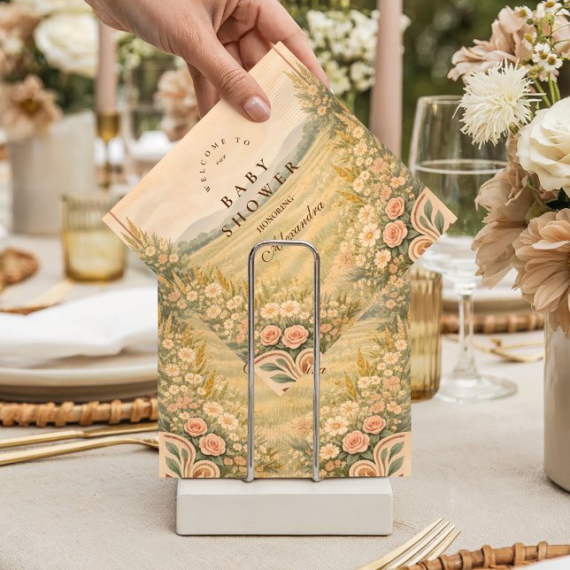 Western Desert Floral Baby Shower Napkins (Creator Uploaded)