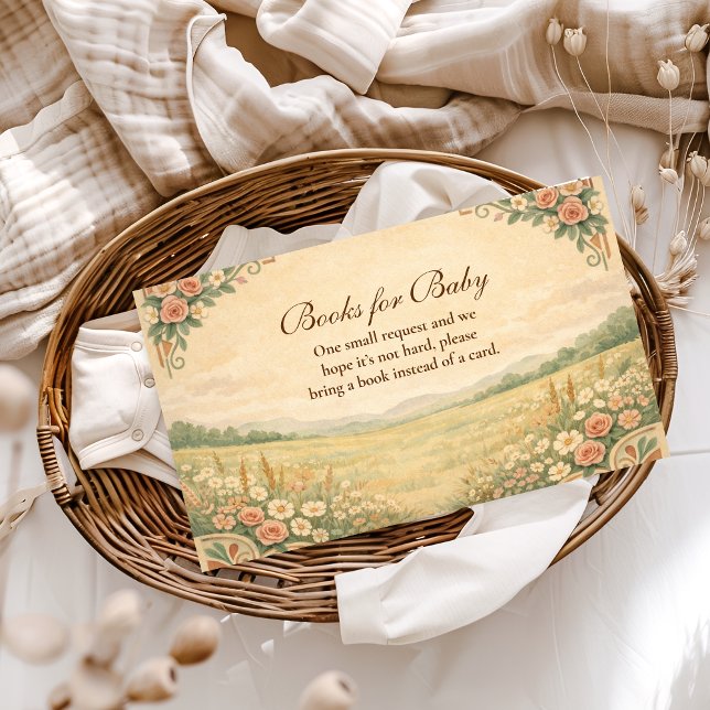Western Desert Floral Books for Baby  Enclosure Card (Creator Uploaded)