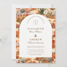 Western Desert Floral Wedding